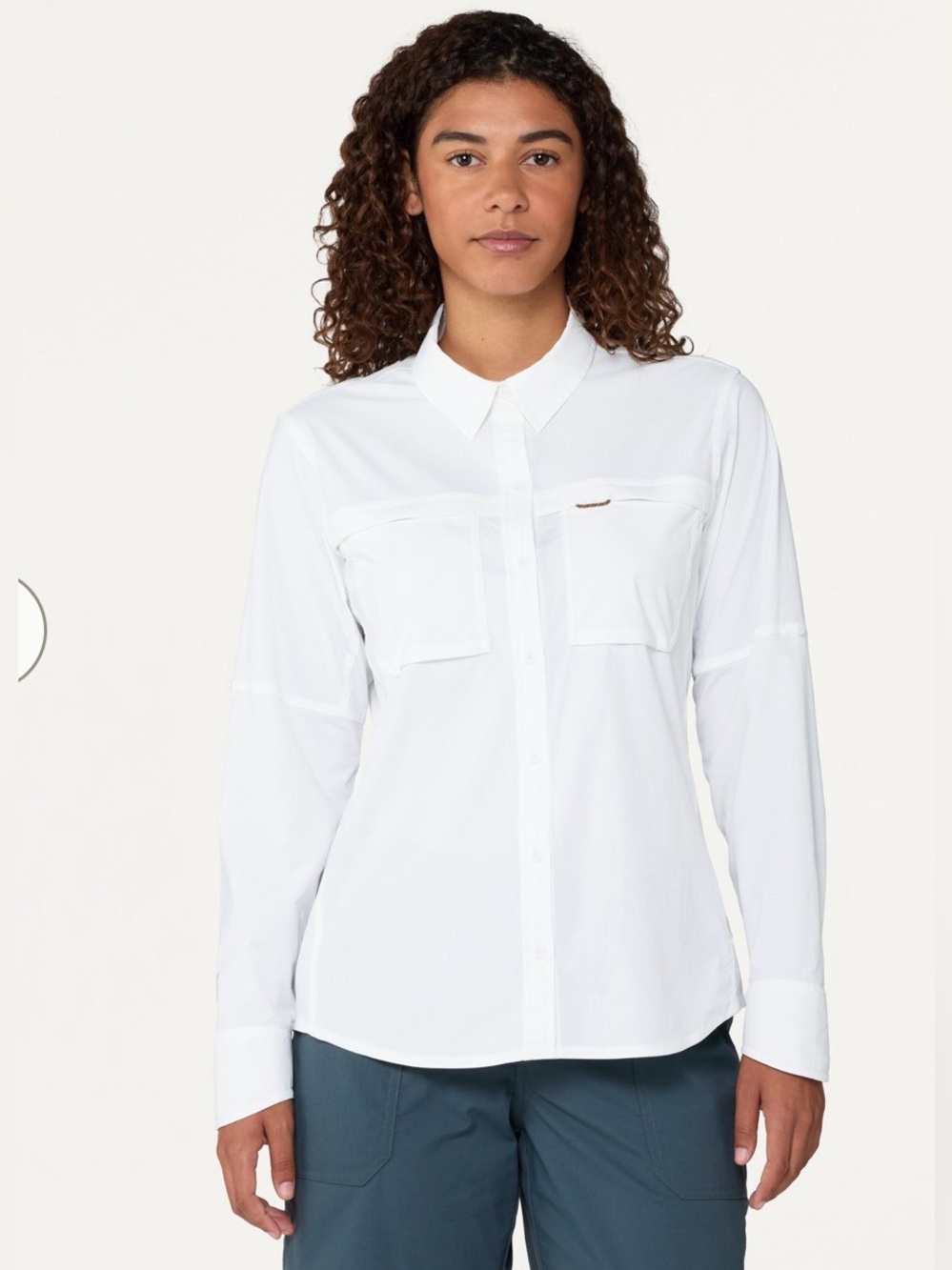 REI Sahara Long-Sleeve Solid Shirt - Women's size M
